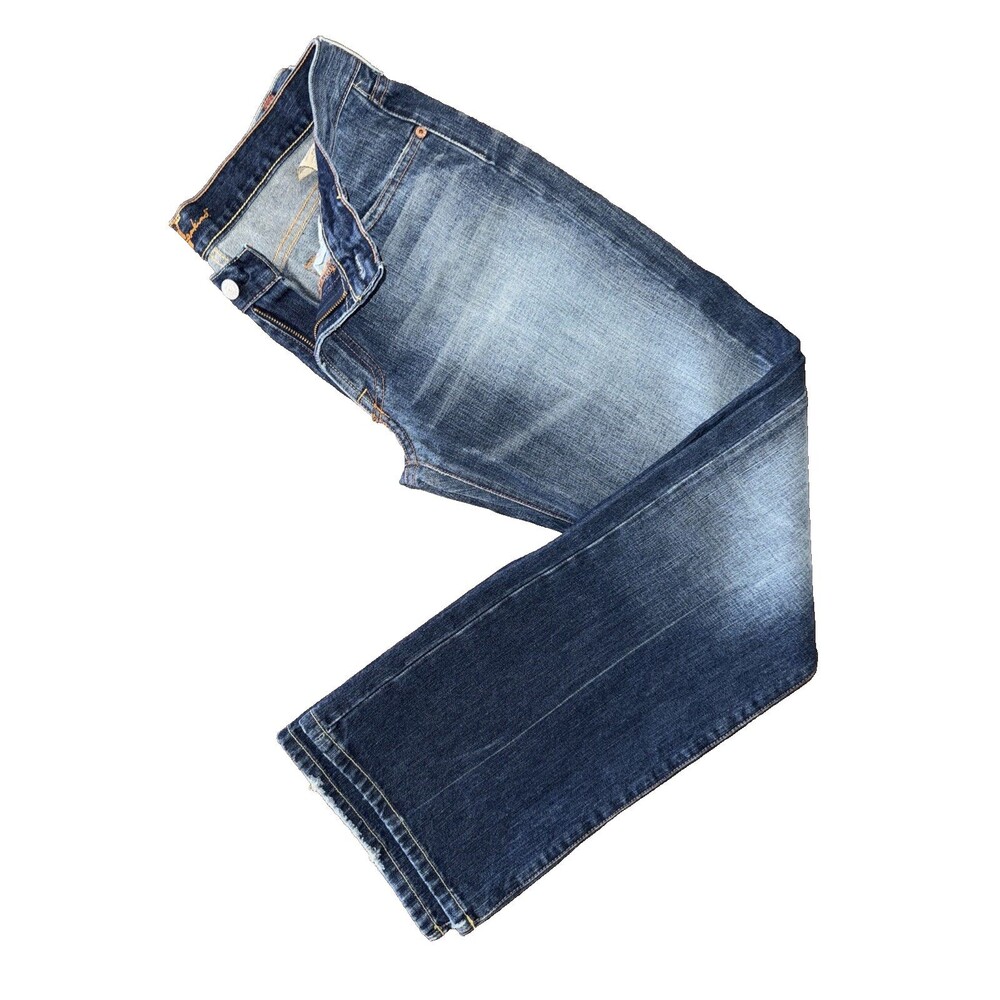 7 For All Mankind Carsen Bootcut Western Jeans 34x33 Medium Wash Zip Fly USA